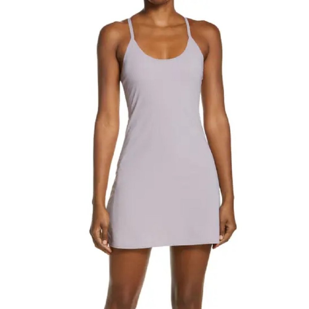 Outdoor Voices The Exercise Dress in Earl Grey